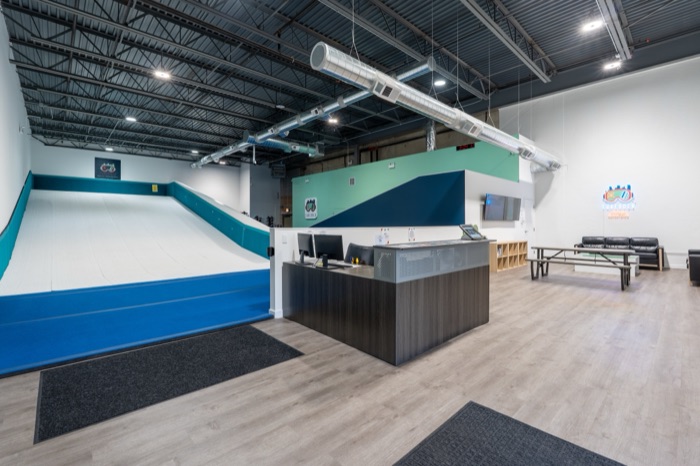 Shredder indoor ski facility interior